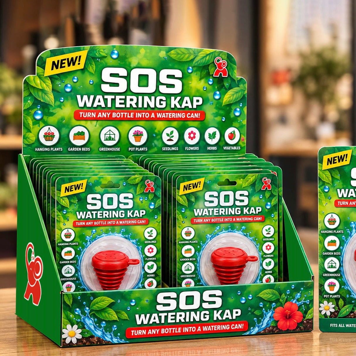 *NEW* SOS WATERING KAP© | Turn any water bottle into a watering can!