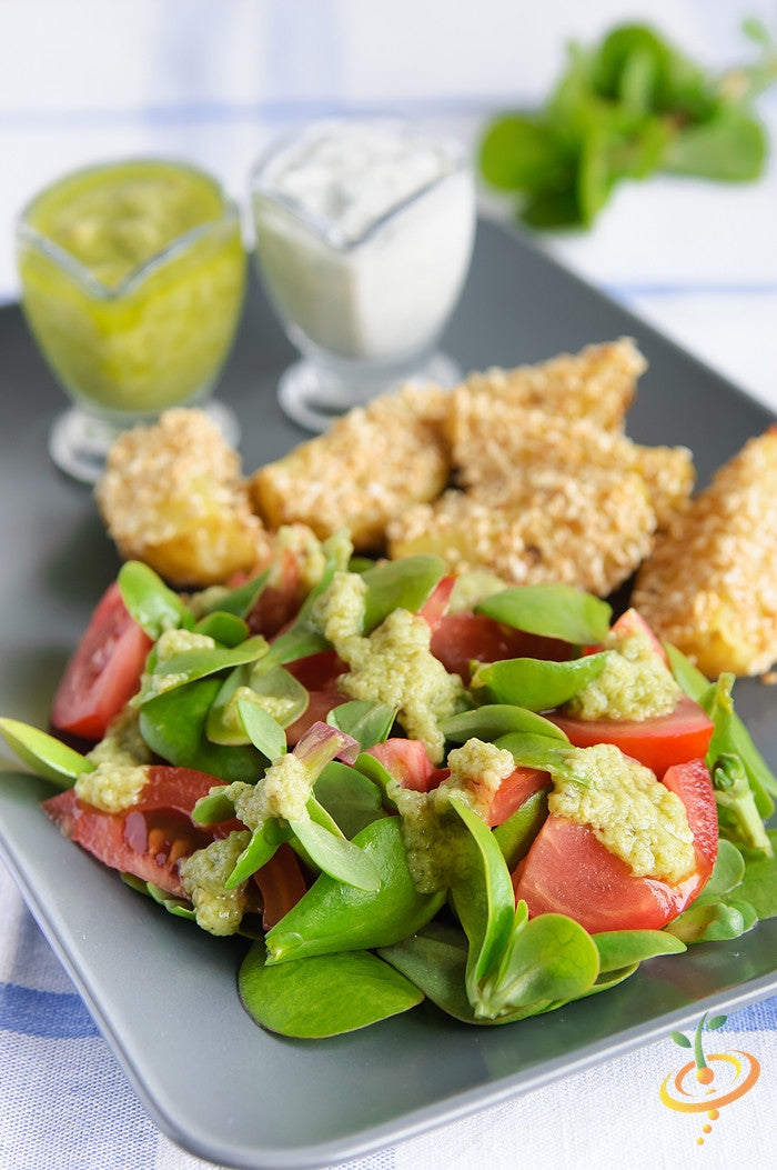Fresh green purslane seeds from SeedsNow.com, showing small, vibrant seeds ideal for planting or gardening.