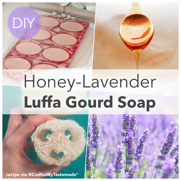[DIY] Honey-Lavender Luffa Gourd Soap
